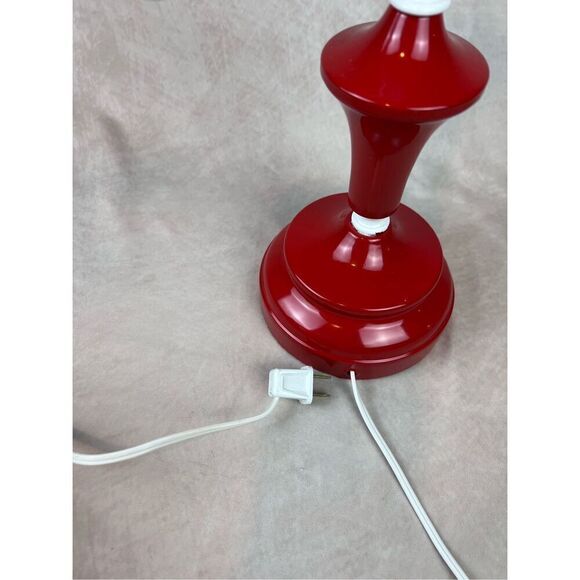 Vintage Red Metal Swing Arm Table Lamp 1980s 1990s - Picture 10 of 10